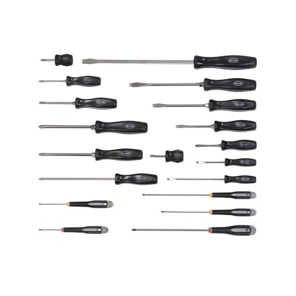 Williams Screwdriver Set, Black Oxide Tip, 19 Pieces JHW100P-19MD - main